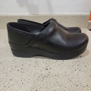 DANSKO Professional Women's Black Leather Nursing Shoes Size EU36-US6-206020202